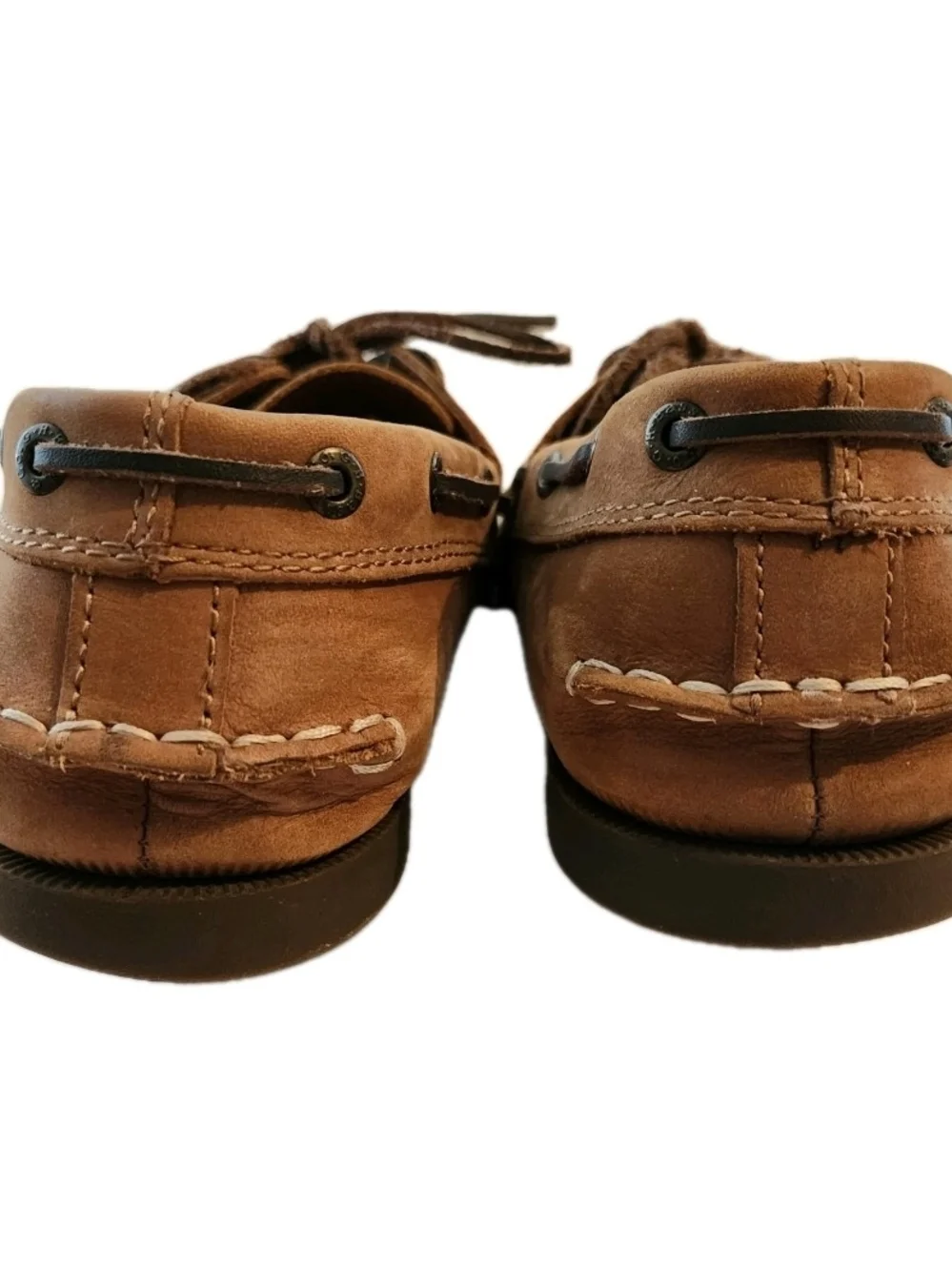G.H. Bass & Co. Size 10.5 Tan Leather Suede Moc Toe Boat Shoe Loafer Luxe Chic